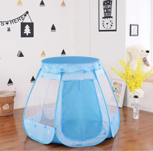 tente bleu pour bébé exterieur