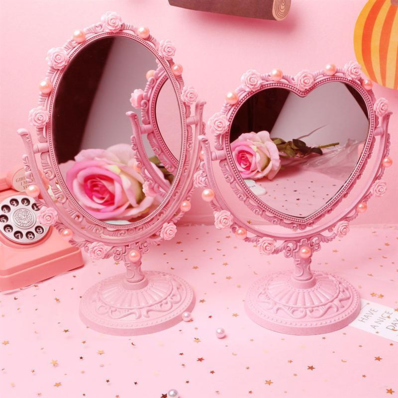 miroir rose petite fille