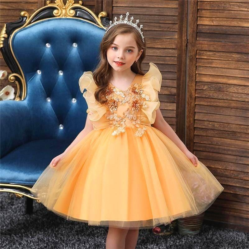 Belle-Robe-de-Princesse-pour-Petite-Fille