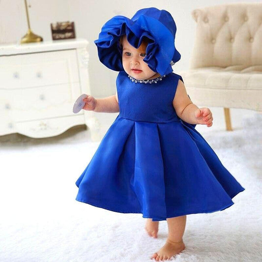Vestido Ceremonia Bebé Azul Marino