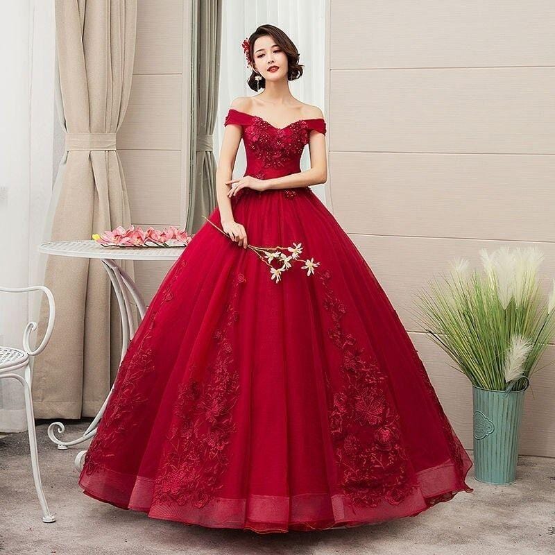 robe princesse femme rouge