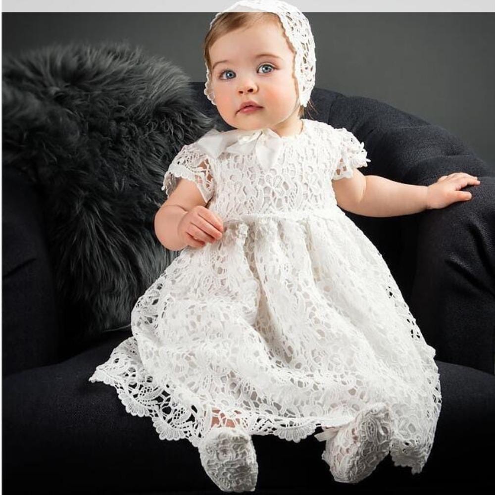 Robe Princesse Bébé Fille Blanche