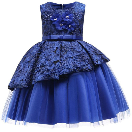 vestido de novia azul marino