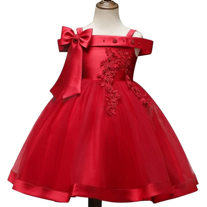 Robe Princesse Nœud Rouge