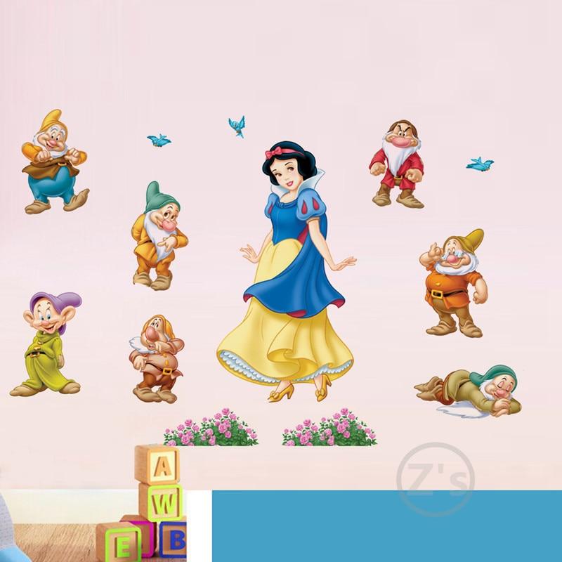 stickers blanche neige 7 nains