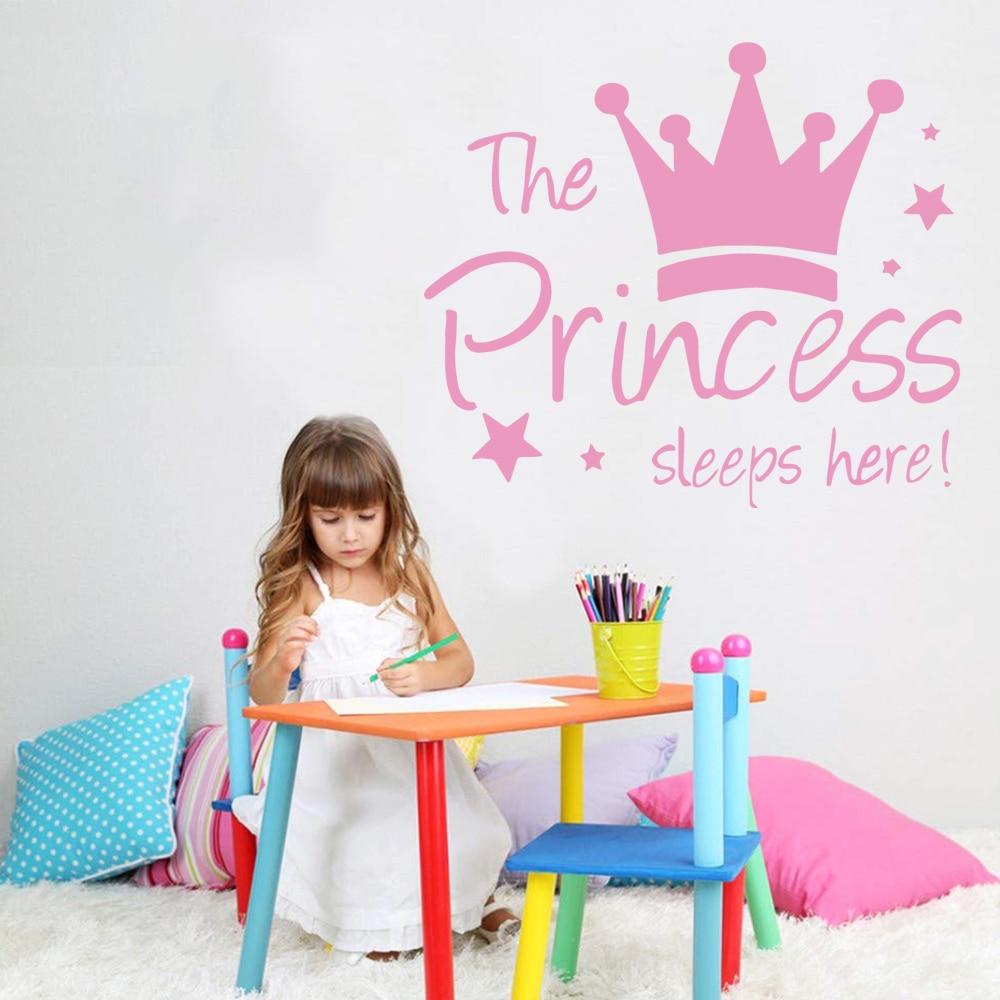 stickers ici dort une princesse