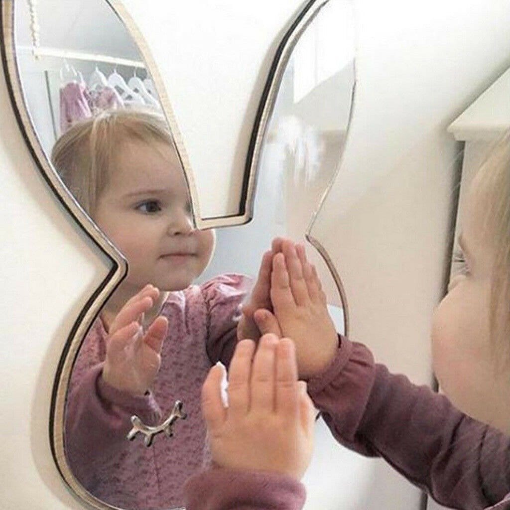 miroir lapin bébé