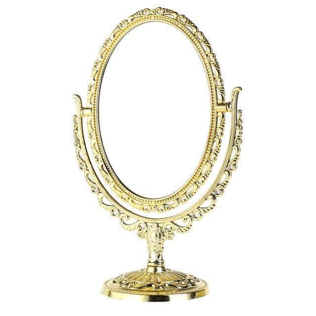 miroir baroque ovale doré