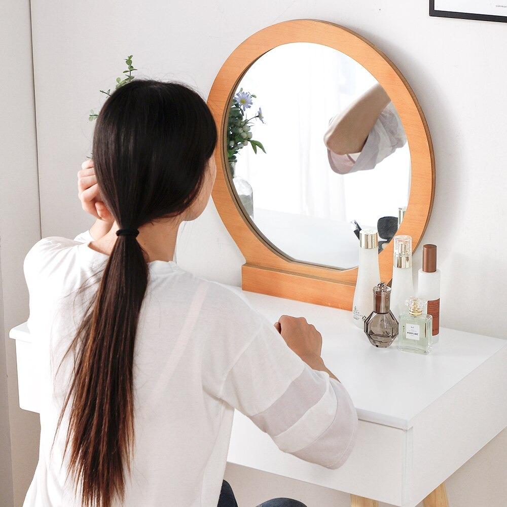 miroir coiffeuse en bois