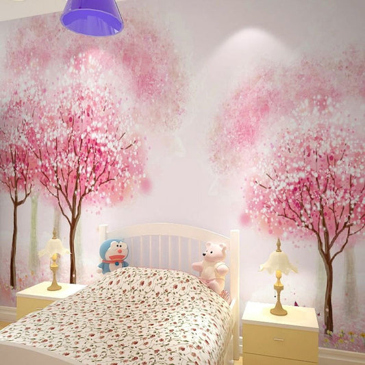 papier peint panoramique cerisier japonais