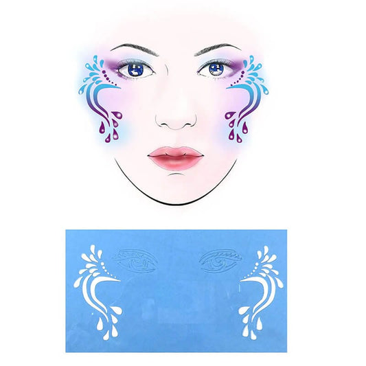 Meerjungfrau-Make-up-Schablone 