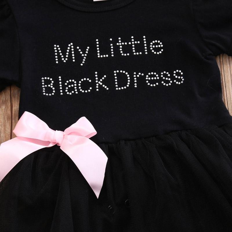 Schwarzes Tüll-Baby-Kleid