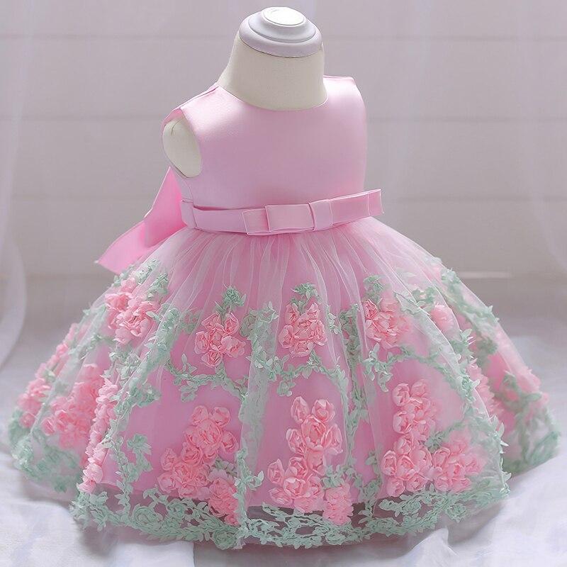 robe bébé rose 
