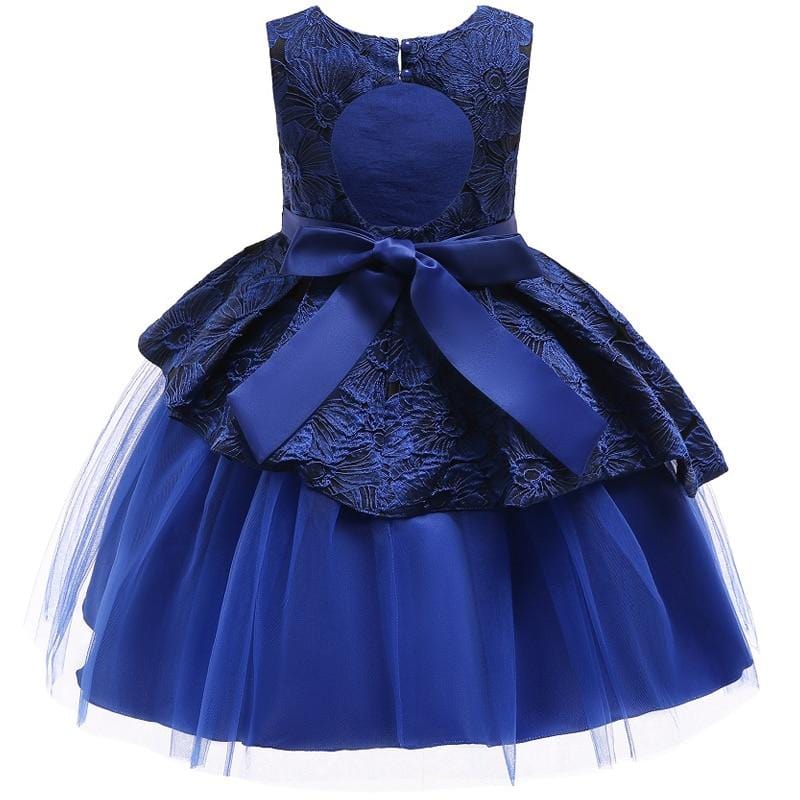 Robe Princesse Mariage Bleu Marine