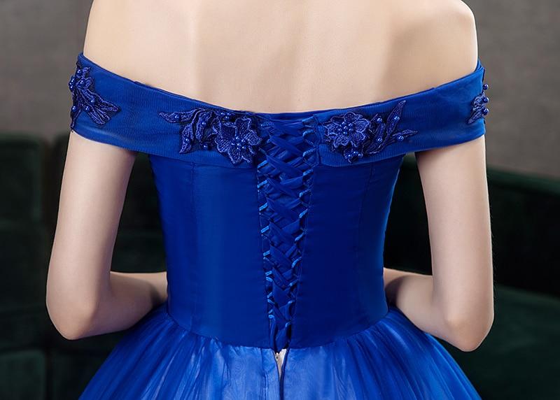 Vestido de princesa azul para mujer