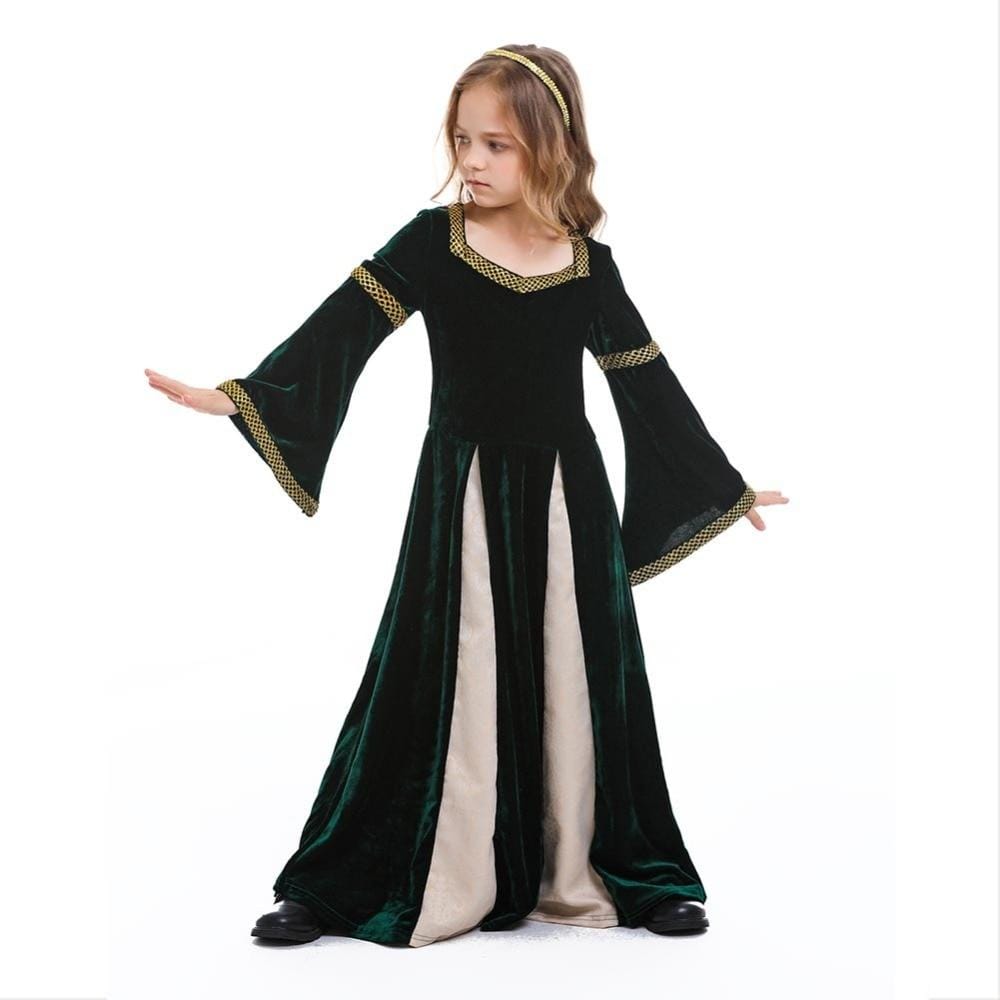 costume princesse medievale fille
