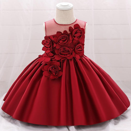 vestido de princesa rojo barato