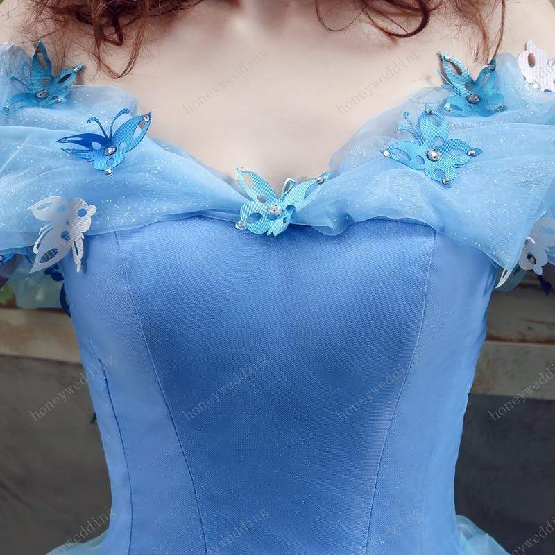 Robe Princesse de Bal Bleu Clair