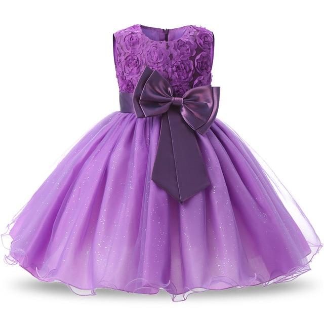 robe violette bébé fille