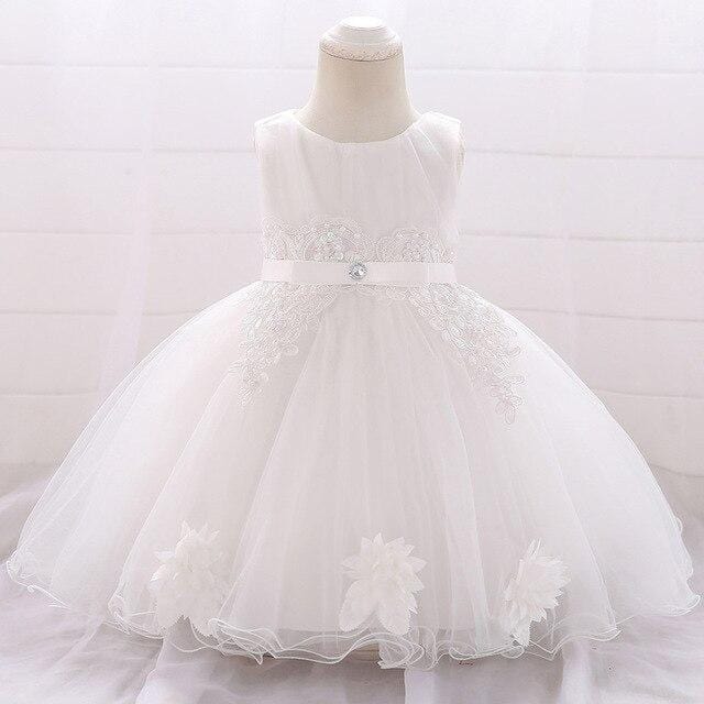 robe bébé princesse tulle blanc