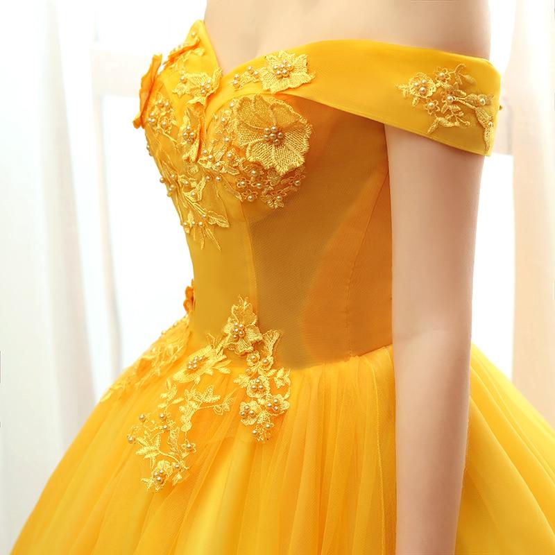 Gelbes Erwachsenen-Prinzessin-Kleid