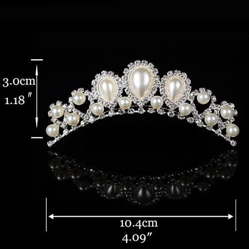 Couronne Princesse Perles Blanches