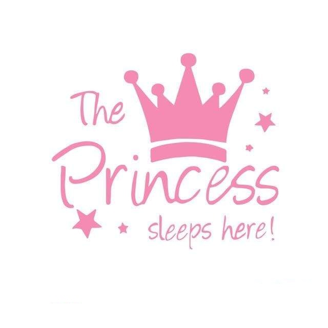 Stickers Princesse Ici dort une Princesse