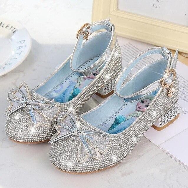 chaussure princesse elsa bleu