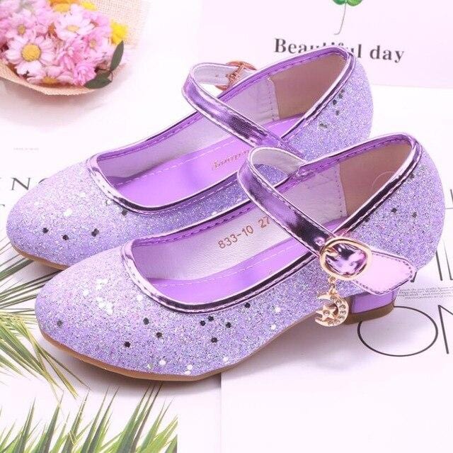 Chaussure Princesse Argentée violet