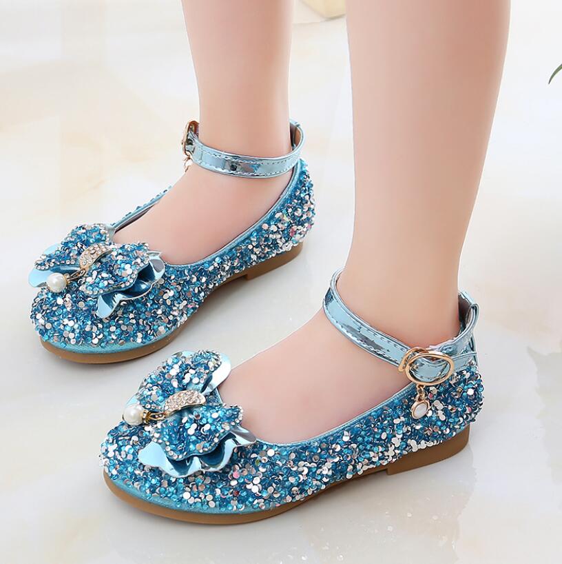 chaussure princesse bleu clair