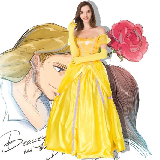 Erwachsene Disney Prinzessin Belle Kleid