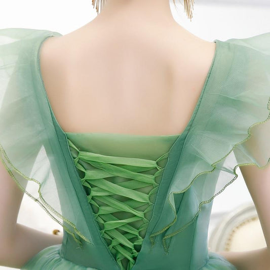 Erwachsenes grünes Prinzessinnenkleid