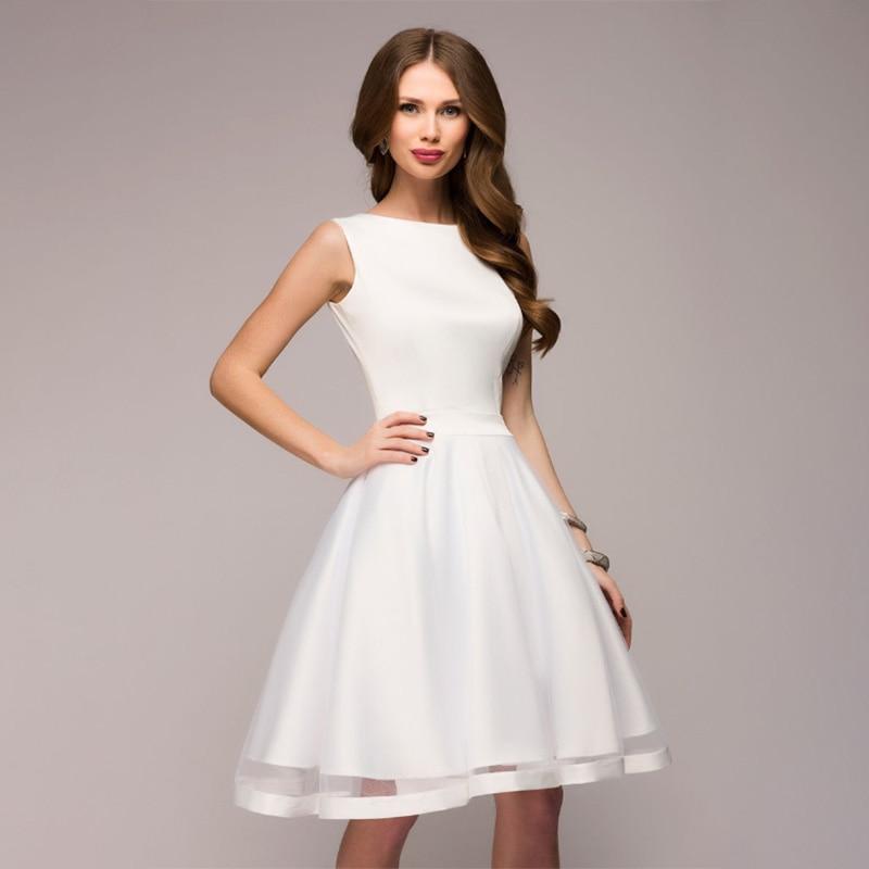 robe de soirée courte blanc et noire princesse sarah - Ref C824 - Robe de  cocktail