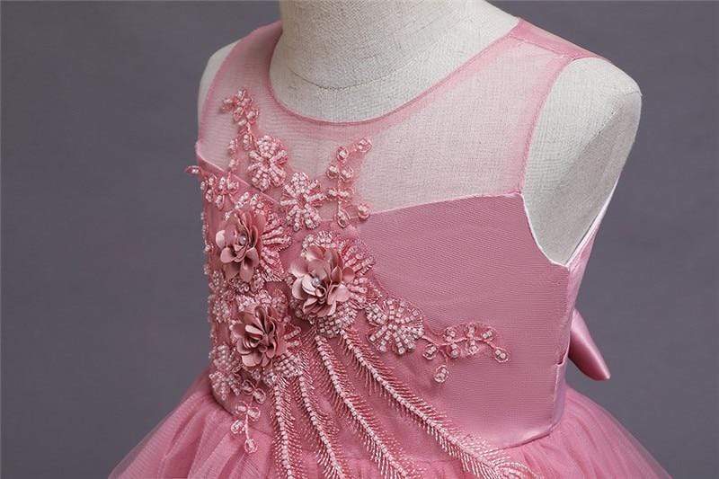 robe déguisement rose petite fille