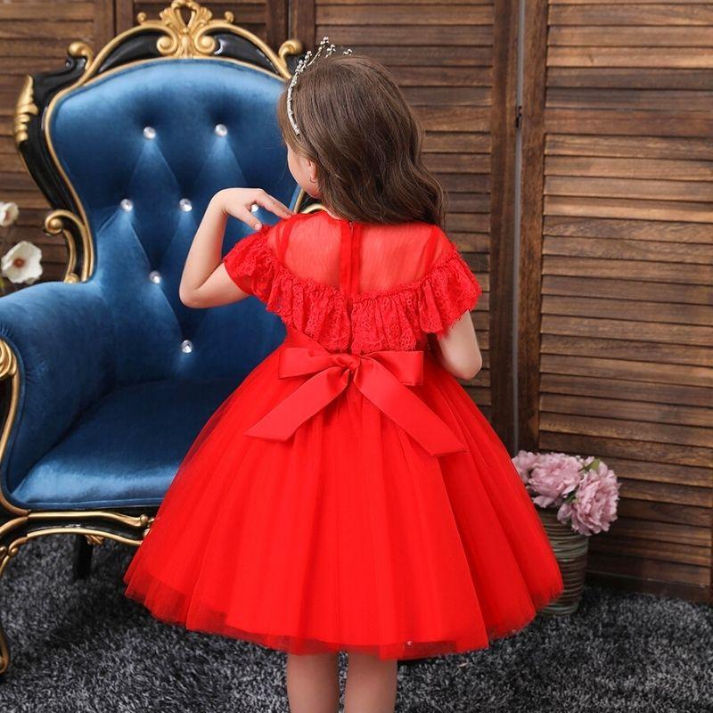 robe rouge fille