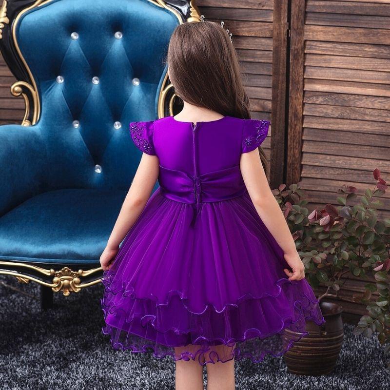 robe-ceremonie-petite-fille-violette