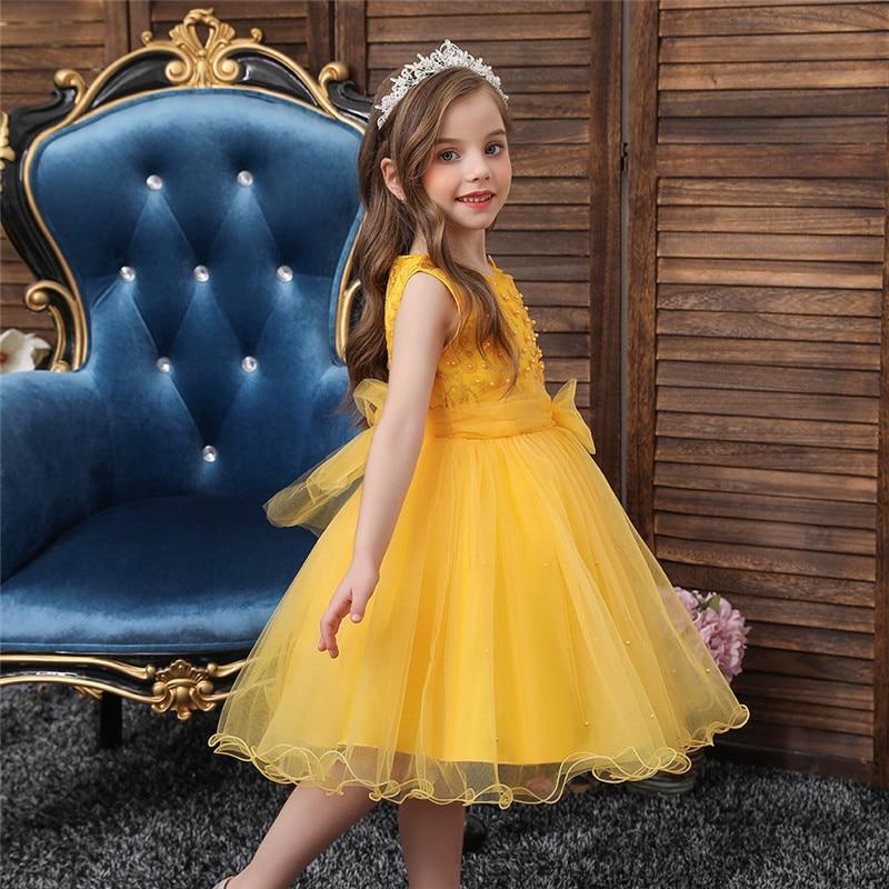 robe-ceremonie-jaune-fille