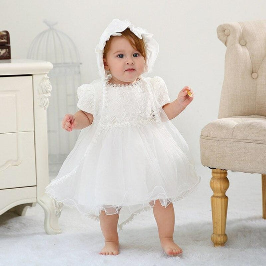 Robe Princesse Baptême Bébé Fille