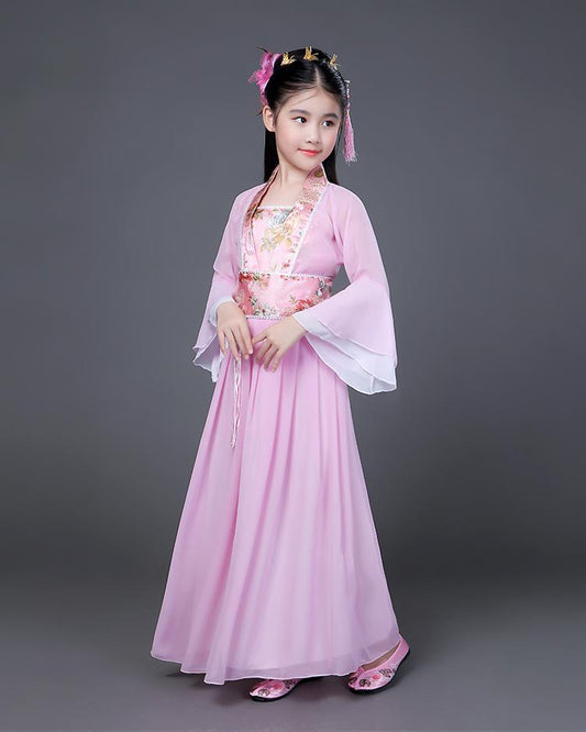 Robe Princesse Chinoise Rose