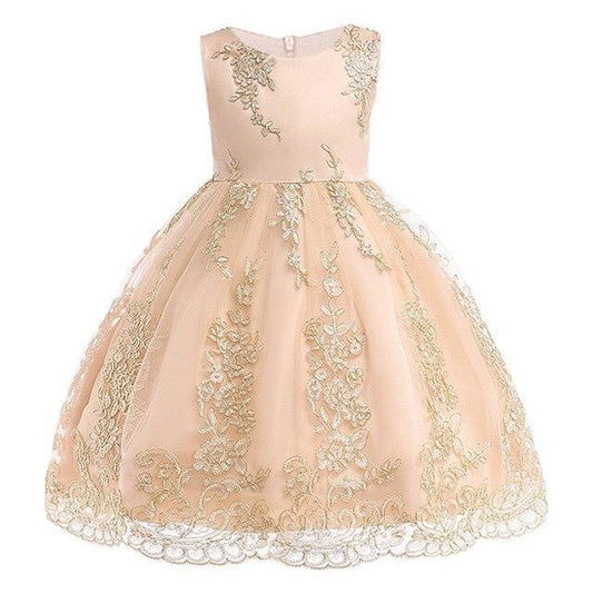 Champagner-Prinzessin-Kleid