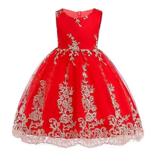 Vestido de princesa rojo de París
