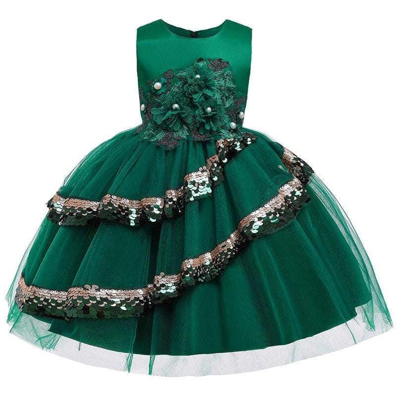 Robe Princesse Vert Jade