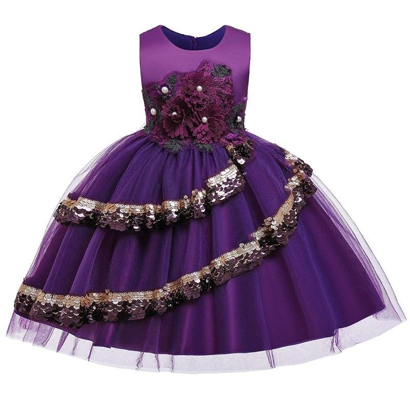 Robe Princesse Violette Lacet