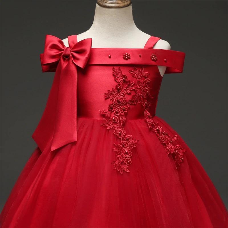 robe cérémonie fille rouge