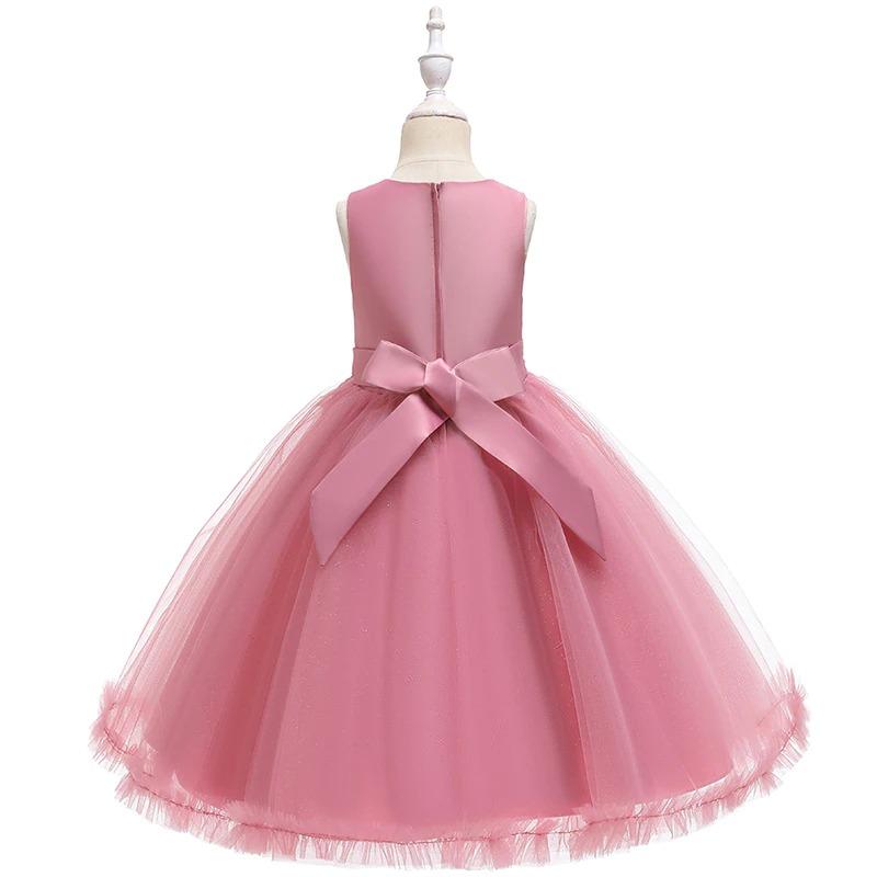 robe cortège fille rose