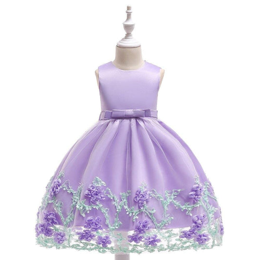 robe de princesse bébé violette