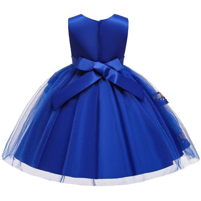 Robe Princesse Fille Bleu marine