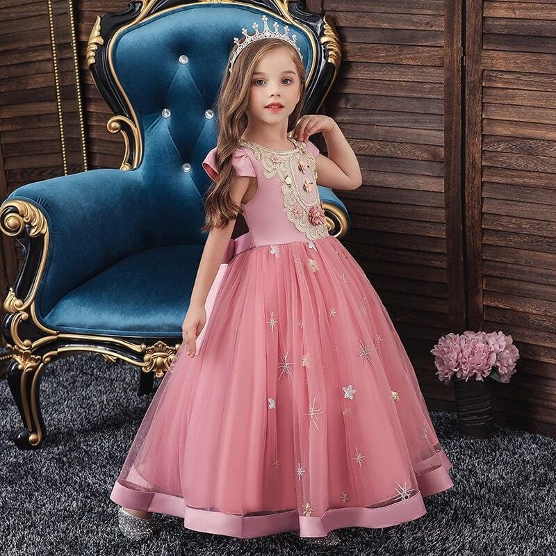 robe de princesse rose pour fille