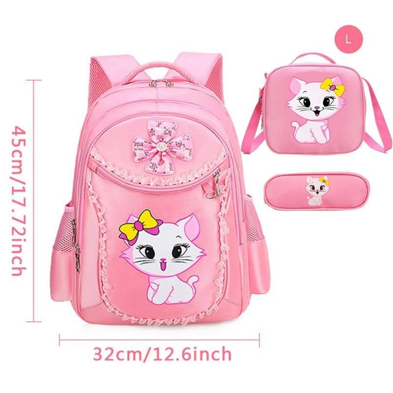 sac a dos scolaire chat