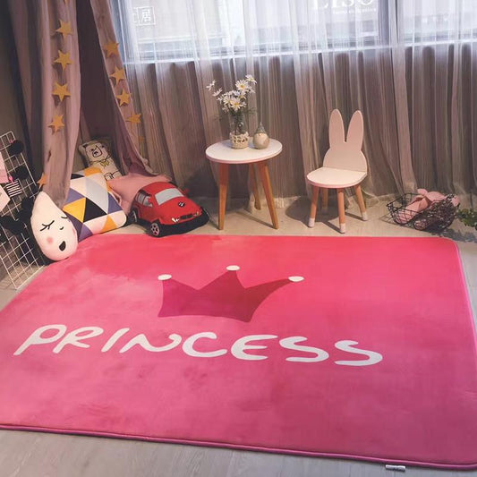 tapis couronne princesse rose